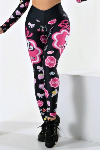 Legging Doll Squad Donna Shape Preta C/E