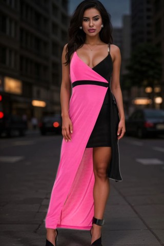 Vestido Malha Involve Rosa