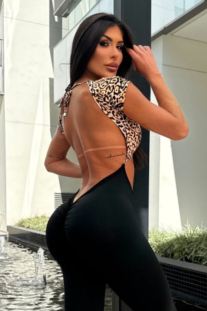 Audaces Donna Leopard Jumpusuit C/E