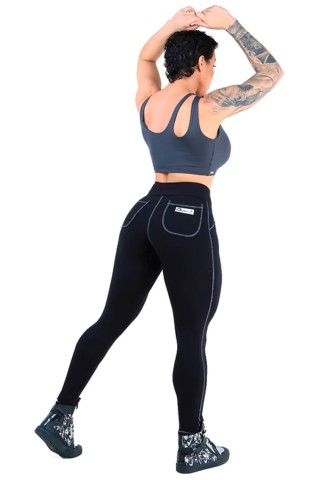 Legging Bolso redondo preta Dynamite S/E