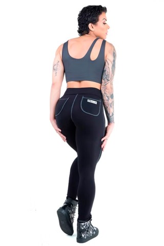Legging Bolso redondo preta Dynamite S/E