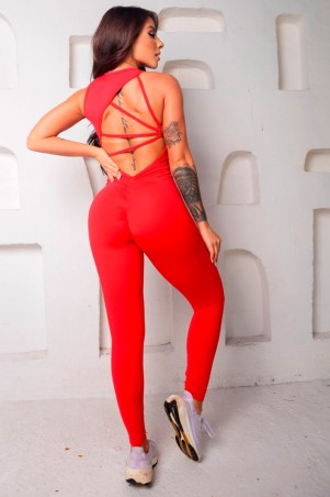 Red Bow Jumpsuit