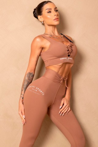 Legging Fitness Breezy Caramel Com Silk