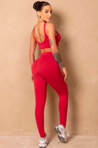 Legging Breezy Seamless Vermelha