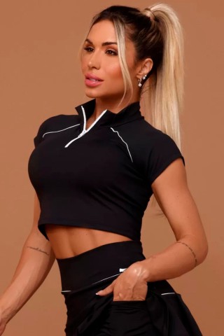 Blusa Cassie Black Blusa Cassie Black