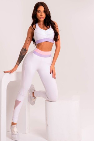 Candy Floss White Leggings