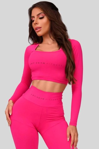 Pink Cropped Top