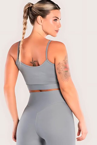 Legging Fitness Basic Cinza