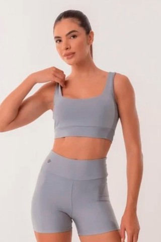 Shorts Fitness Levanta Bumbum Cinza