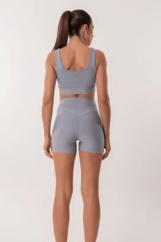 Shorts Fitness Levanta Bumbum Cinza