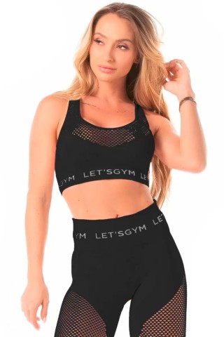 Top Seamless Stylish Preto