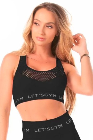 Black Seamless Stylish Top