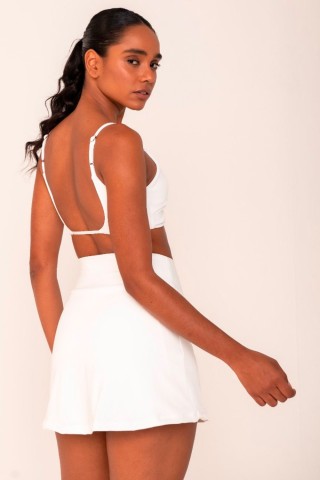 Shorts Saia Com Bolso Interno Branco