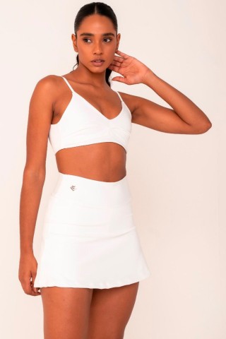 Shorts Saia Com Bolso Interno Branco