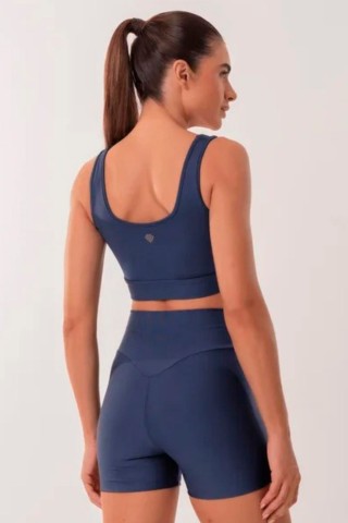 Shorts Fitness Levanta Bumbum Azul Marinho