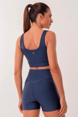 Shorts Fitness Levanta Bumbum Azul Marinho