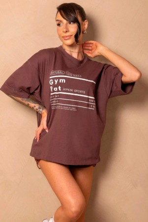 Camiseta Time For me Marrom