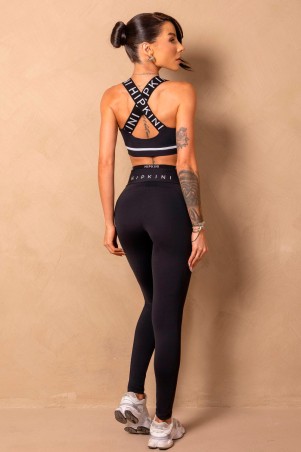 Time For Me Black Bias Leggings S/E