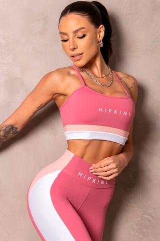 Top Smash Rosa Alças Finas