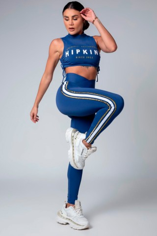 Legging Urban Girl Azul Transpassada S/E