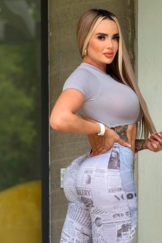 Newspaper Flare Jumpsuit C/E