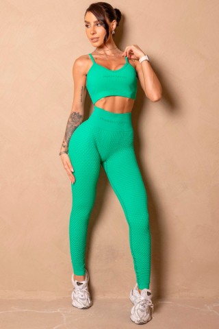 Seamless Legging Enjoy The Moment Green S/E