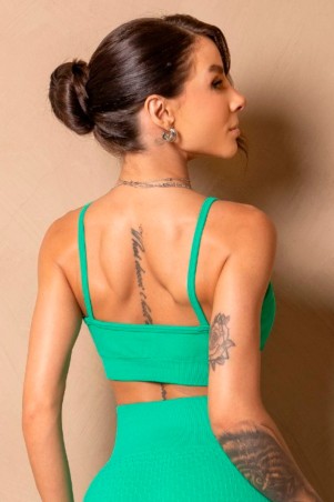 Top Seamless Enjoy The Moment Verde