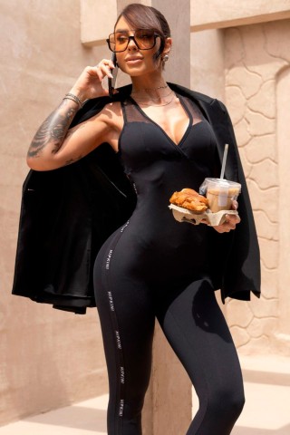 Enjoy The Moment Black Jumpsuit S/E