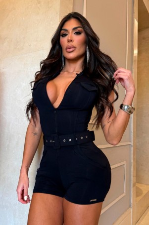 Macaquinho Black Shine Cutout