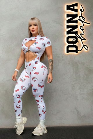 Cut-Out Kitty Jumpsuit W/U