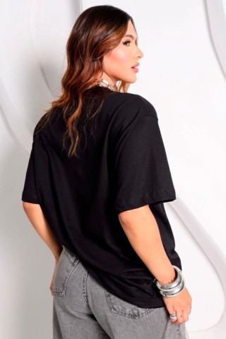 T-Shirts Teddy Stripes Black