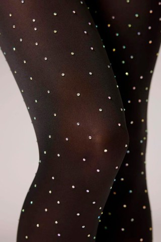 Meia Calça Com Pedrinhas