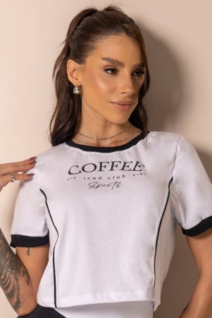 Blusa Cropped Style Yourself Branca