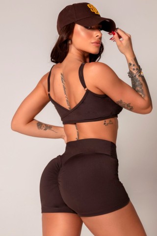 Shorts Ambition Marrom C/E