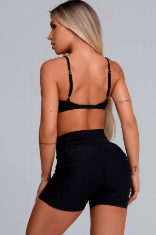 Shorts Tie Break Black S/E