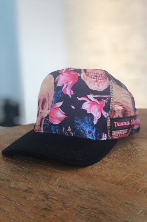 Donna Shape Flower Skull Cap