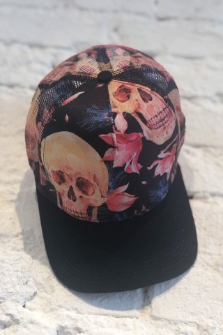Donna Shape Flower Skull Cap