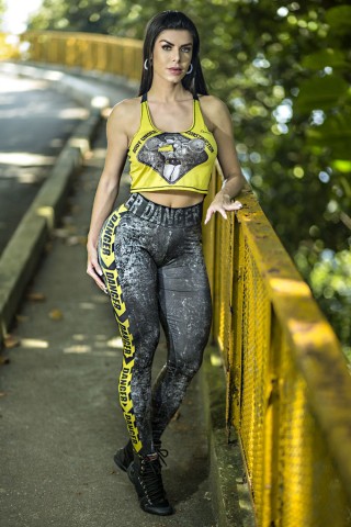Dynamite Yellow Tandem Legging