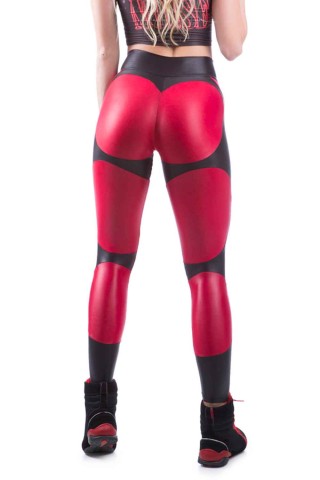 Dynamite Apple Booty Burgundy Black Legging Pants