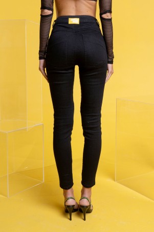 LabellaMafia Denim Black Pants
